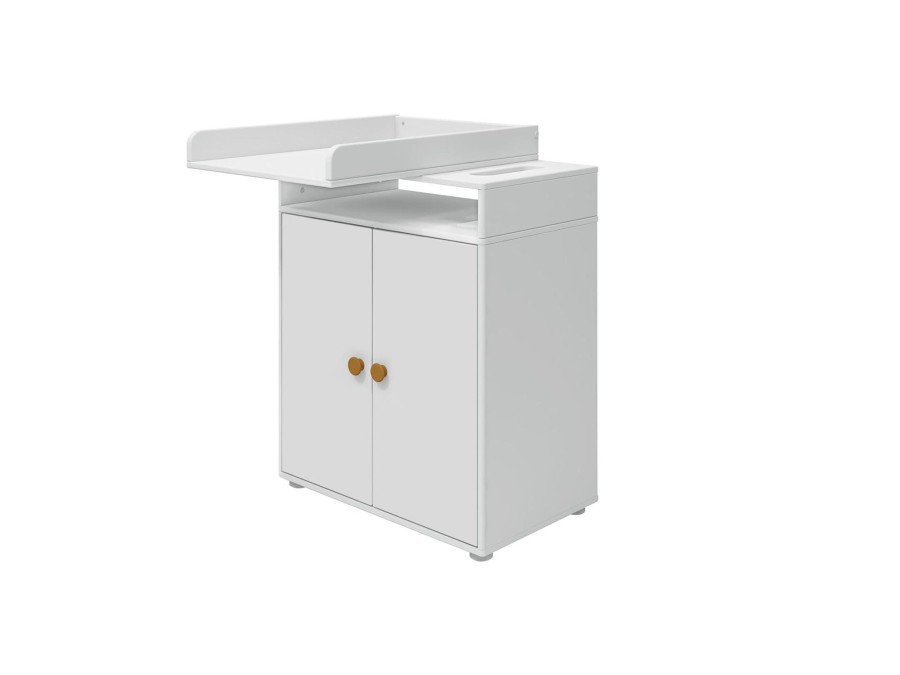 Clearance FLEXA Commode, 2 Deuren White/Mustard