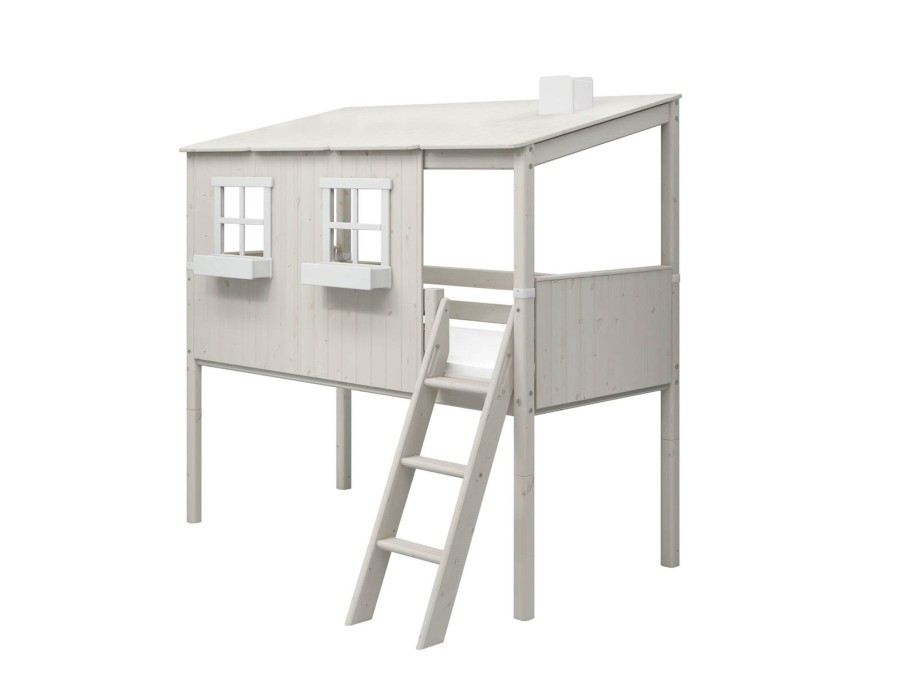 New FLEXA Halfhoogslaper M. Classic-Huis White/White Washed Pine