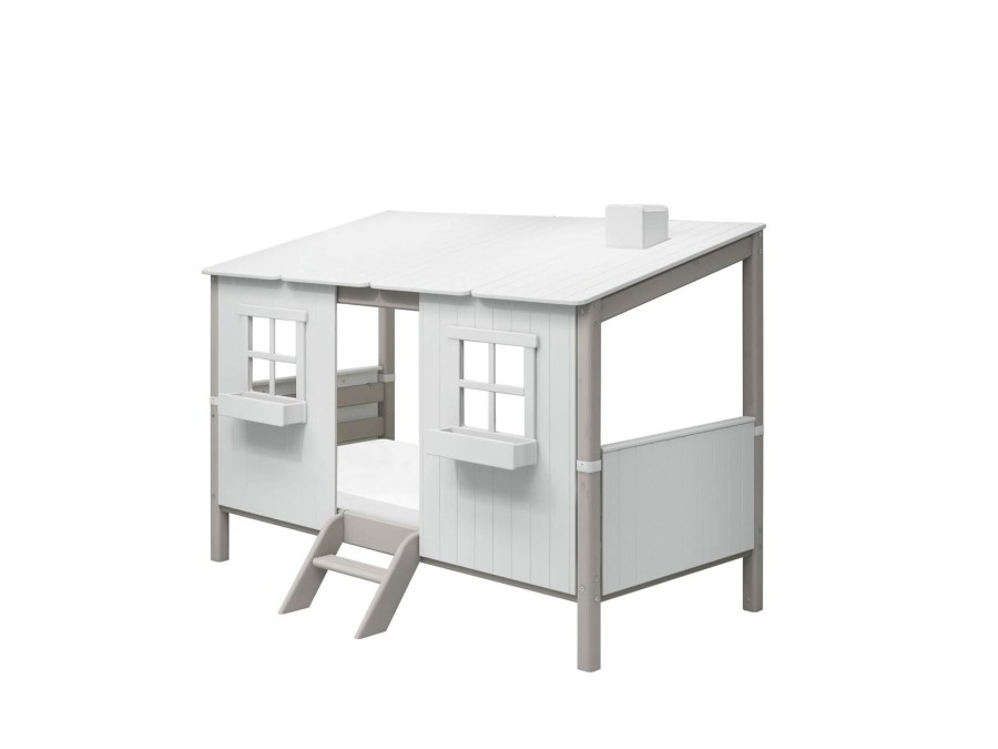 Hot FLEXA Eenpersoonsbed Met Classic-Huis White/Grey Washed Pine