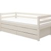 Best FLEXA Eenpersoonsbed Met Uitschuifbaar Bed White Washed Pine