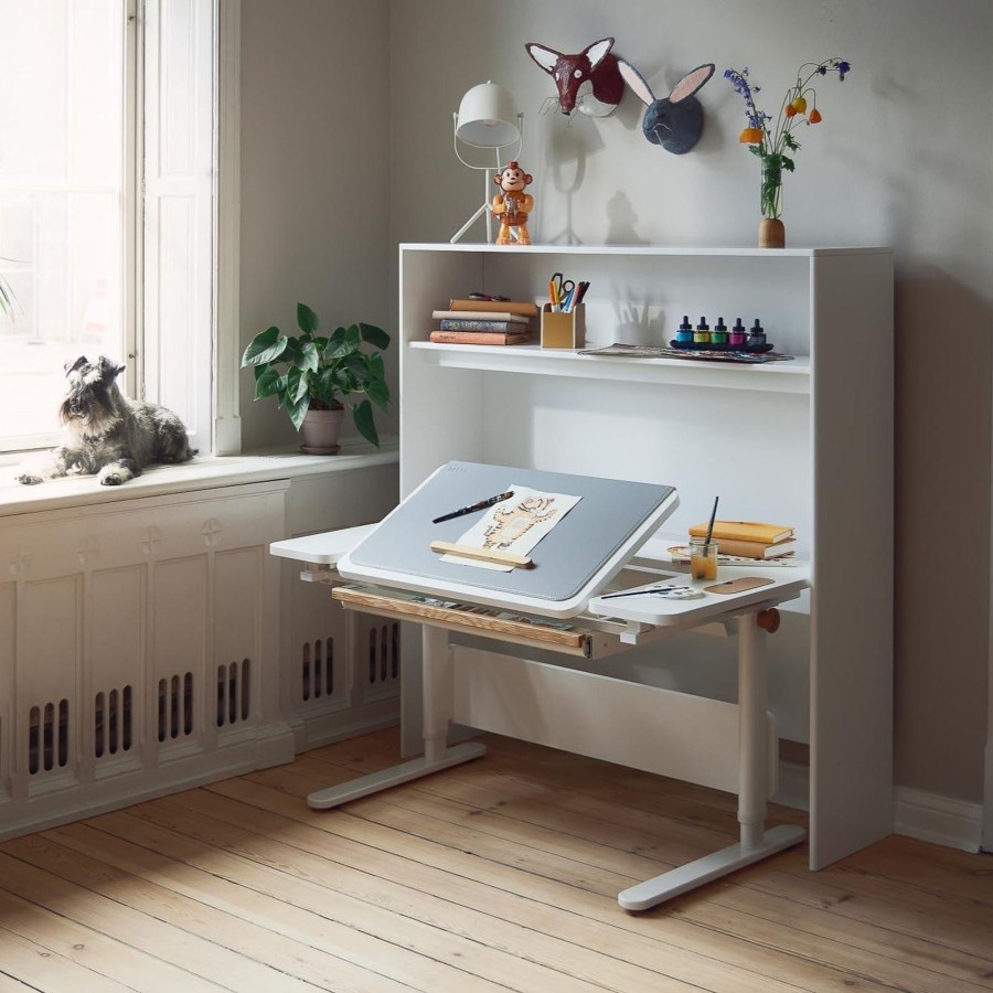 Best FLEXA Moby Bureau, Midden Omhoog White