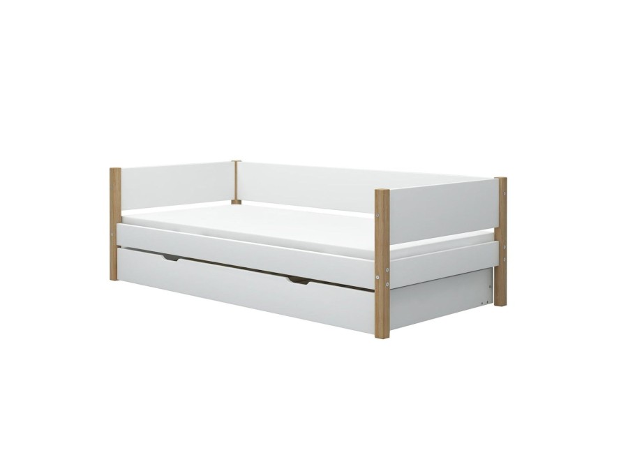 Wholesale FLEXA Bedbank Met Onderschuifbed White/Oak