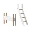 Online FLEXA Nor - Schuine Ladder En Onderzetpoten Voor Verhoogde Halfhoogslaper White/Oak