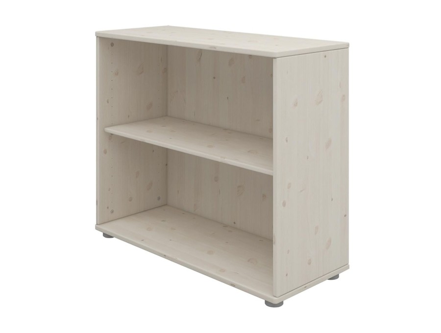 Online FLEXA Boekenkast Met 1 Plank White Washed Pine