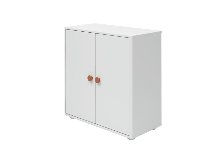 New FLEXA Mini-Boekenkast, 2 Deuren White/Blush