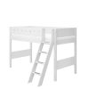 New FLEXA Verhoogde Halfhoogslaper M. Schuine Ladder White