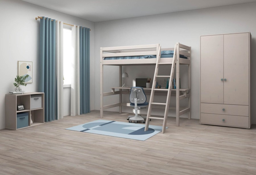 Hot FLEXA Hoogslaper Met Casa Module Grey Washed Pine