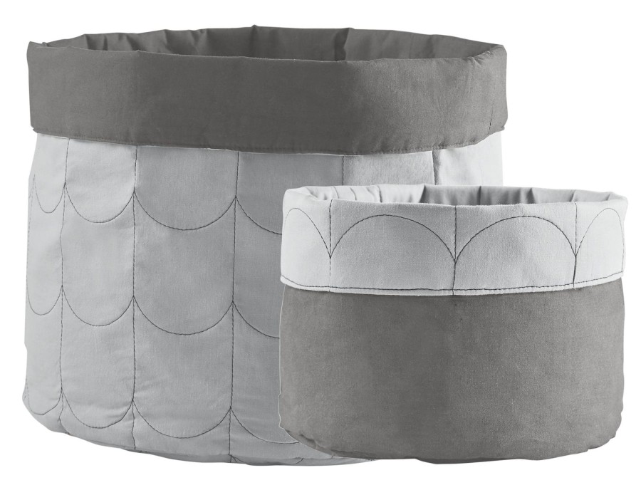 Clearance FLEXA Zachte Opbergbox Light/Dark Mountain Grey