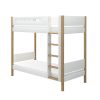 Hot FLEXA Stapelbed, Extra Hoogte White/Oak