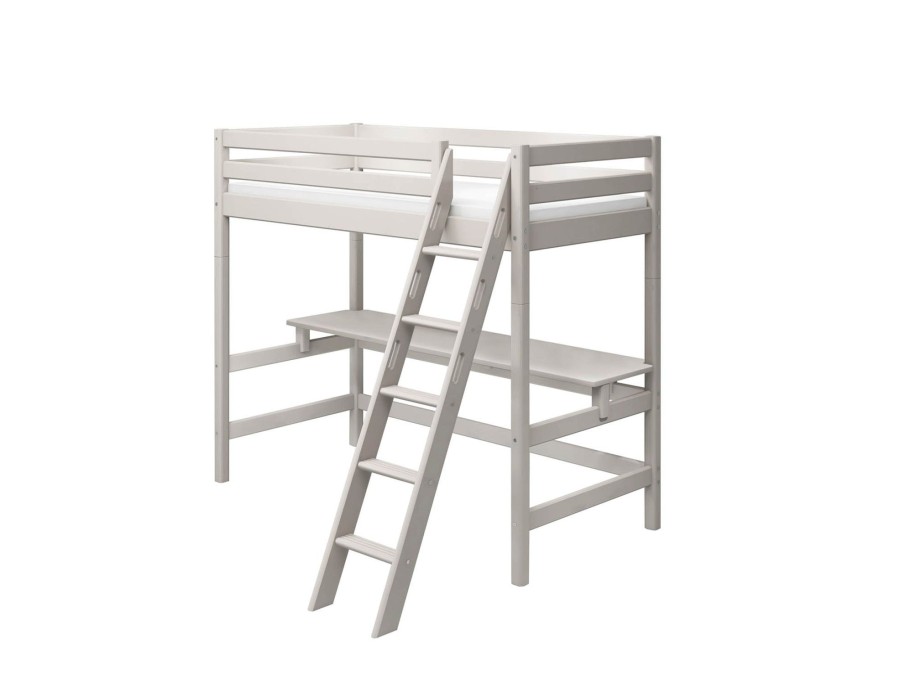 Online FLEXA Hoogslaper Met Casa Module Grey Washed Pine