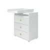 Online FLEXA Commode, 3 Laden White/Oak