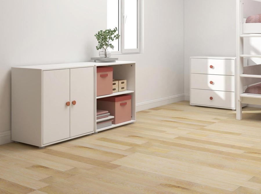 Online FLEXA Kast, 1 Plank White/Blush