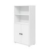 Online FLEXA Midi-Boekenkast, 2 Deuren White/Deep Green