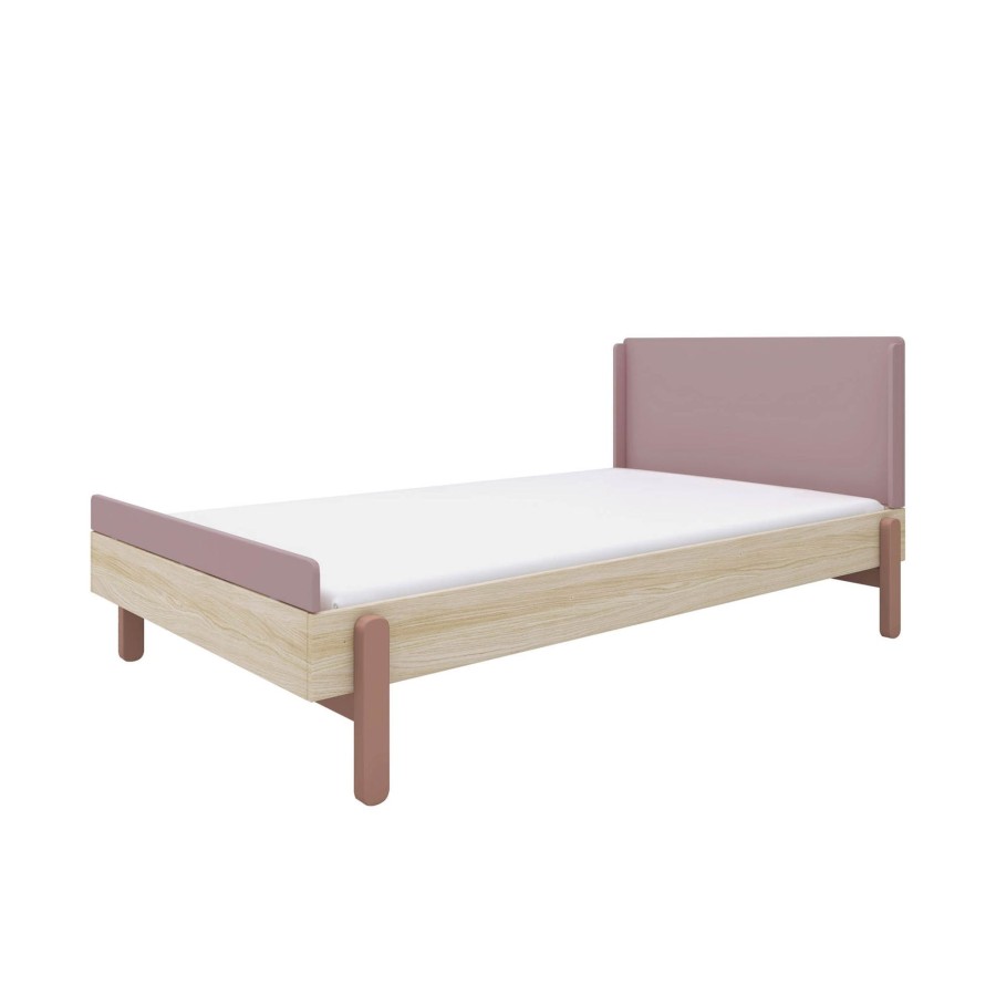 Clearance FLEXA Eenpersoonsbed Cherry/Oak