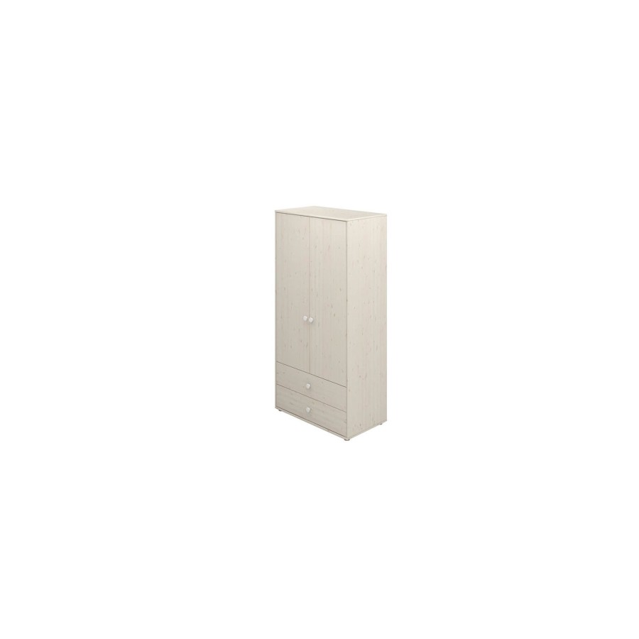 Clearance FLEXA Kledingkast White/White Washed Pine