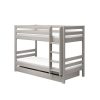 Online FLEXA Stapelbed Met Rechte Ladder Grey Washed Pine