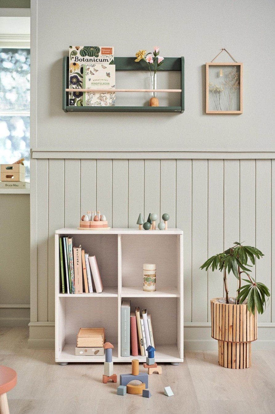 Wholesale FLEXA Boekenkast, 4 Vakken White Washed Pine