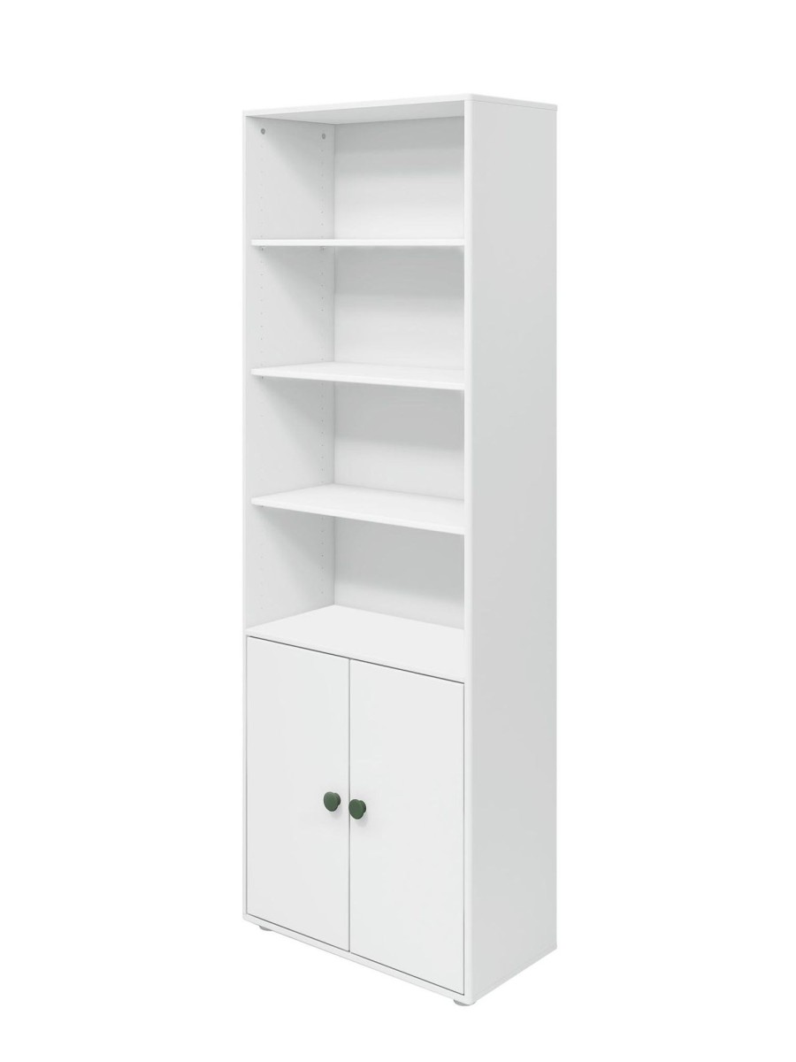 New FLEXA Maxi-Boekenkast, 2 Deuren White/Deep Green