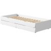 New FLEXA Onderschuifbed Met 2 Lades White