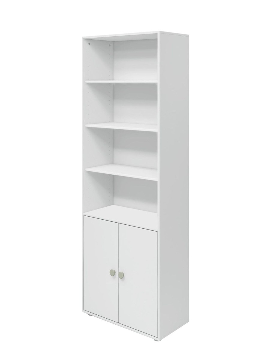 New FLEXA Maxi-Boekenkast, 2 Deuren White/Natural Green