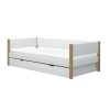 Online FLEXA Bedbank Met Onderschuifbed White/Oak