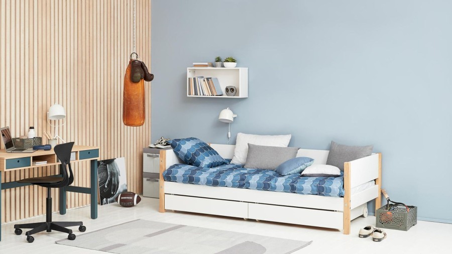 New FLEXA Bedbank White/Oak