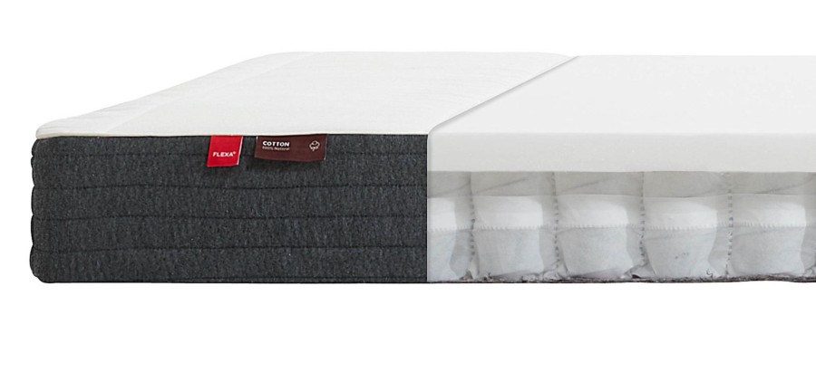 Wholesale FLEXA Flexa Pocketveer-Matras, 200X120 Katoenen Hoes White