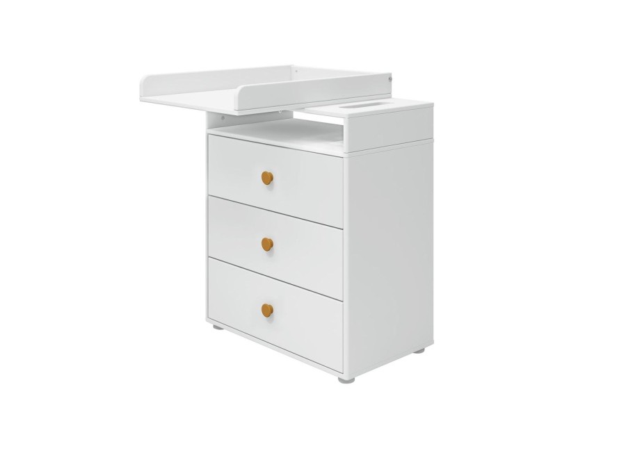 Wholesale FLEXA Commode, 3 Laden White/Mustard