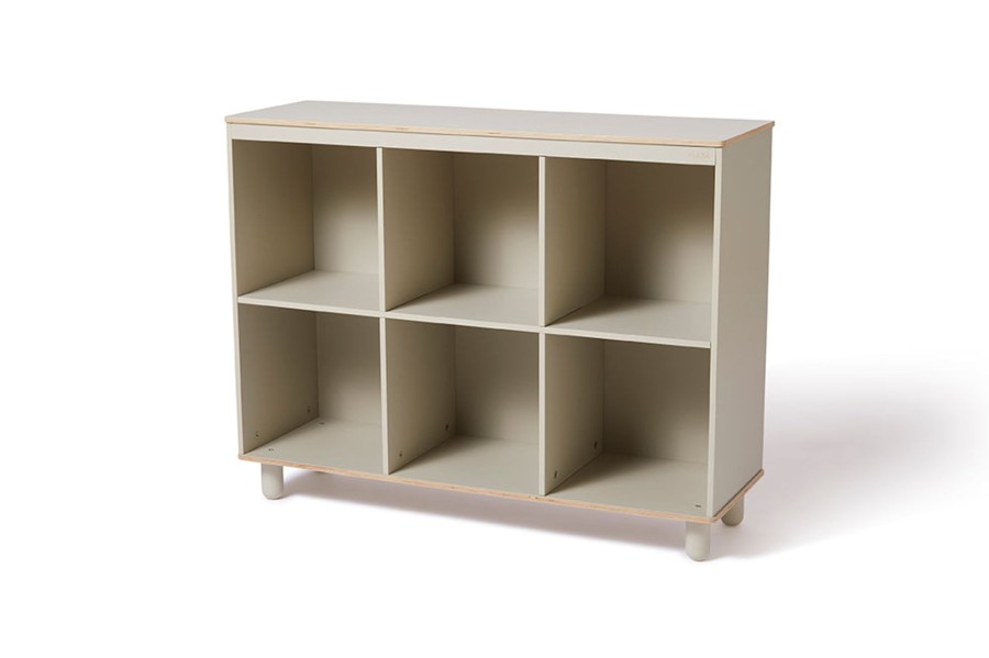 Best FLEXA Boekenkast - Midi Warm Grey/Birch Plywood