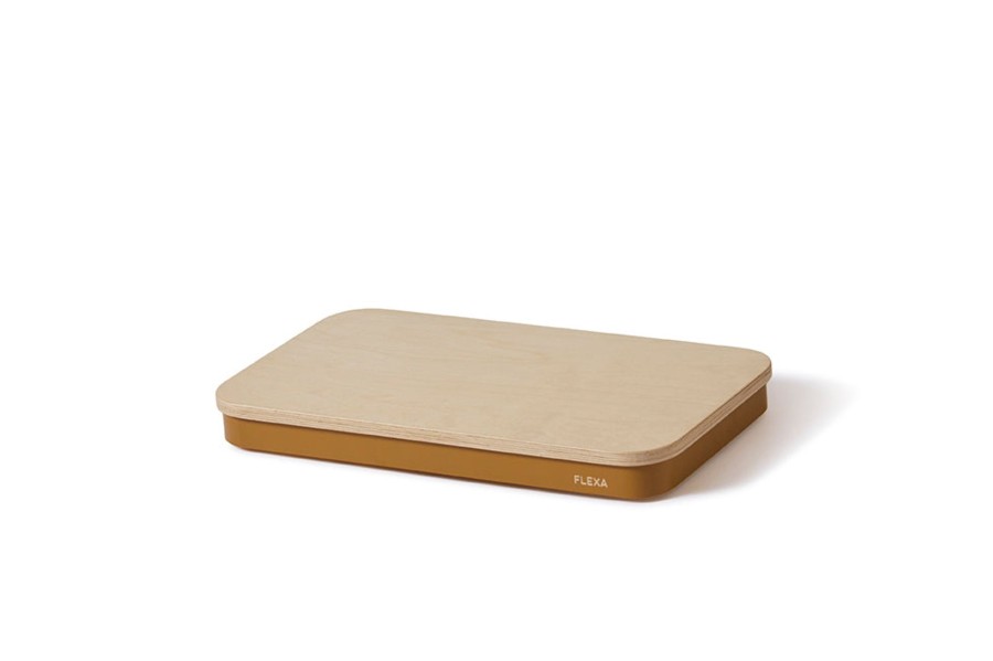 Best FLEXA Vloersurfer Mustard/Birch Plywood