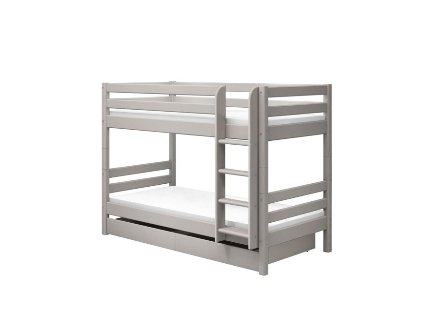 Clearance FLEXA Stapelbed Met Rechte Ladder Grey Washed Pine