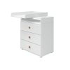 Hot FLEXA Commode, 3 Laden White/Blush