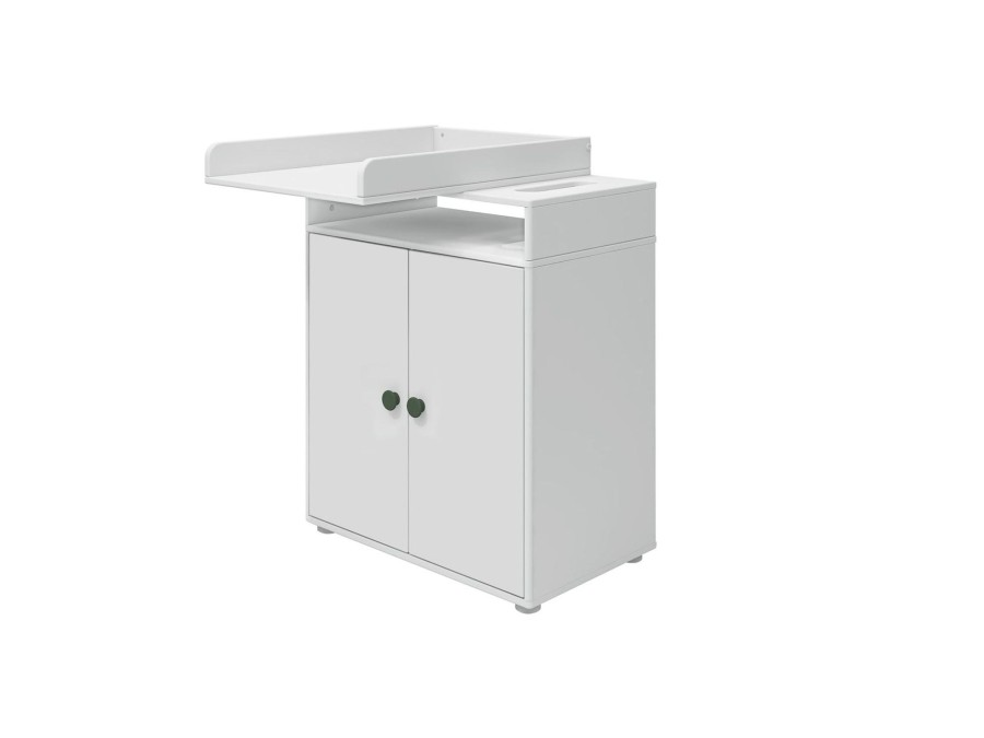 New FLEXA Commode, 2 Deuren White/Deep Green