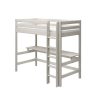 New FLEXA Hoogslaper Met Rechte Ladder En Bureau White Washed Pine