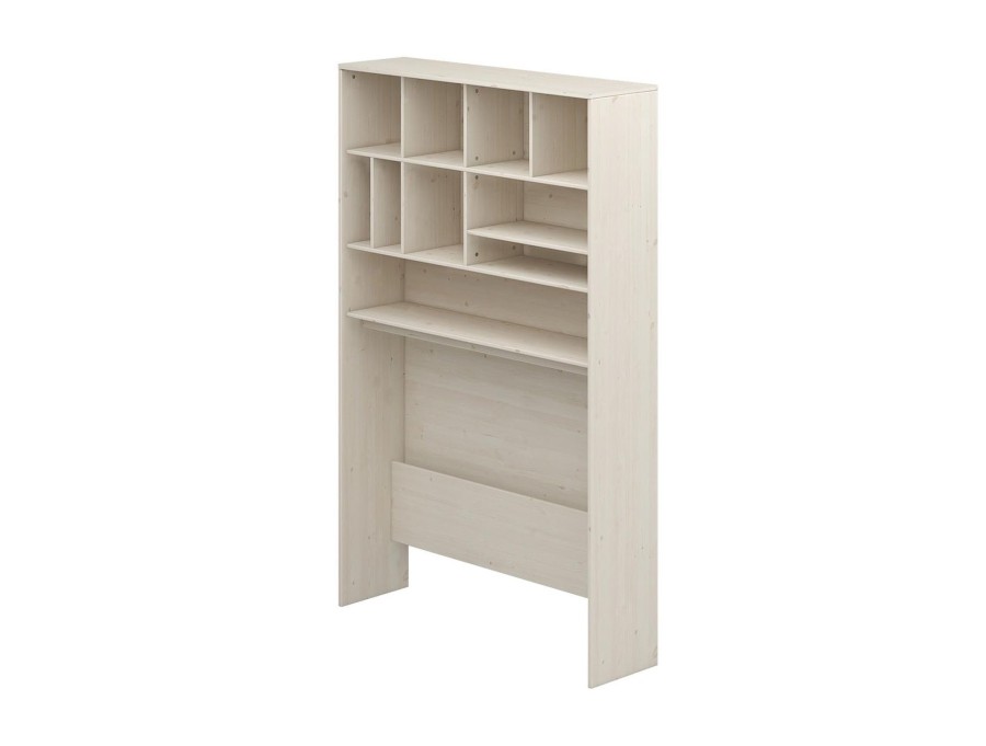 Clearance FLEXA Boekenkast Voor Bureau, Hoog White Washed Pine