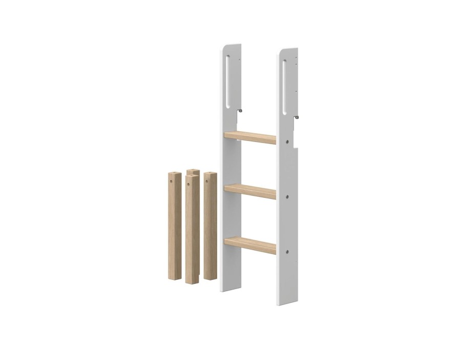 Wholesale FLEXA Nor - Rechte Ladder En Poten Voor Halfhoogslaper White/Oak