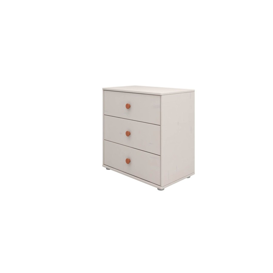 Hot FLEXA Ladekast Met 3 Laden Light Blush/Grey Washed Pine