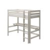 Hot FLEXA Hoogslaper Met Rechte Ladder En Bureau White Washed Pine