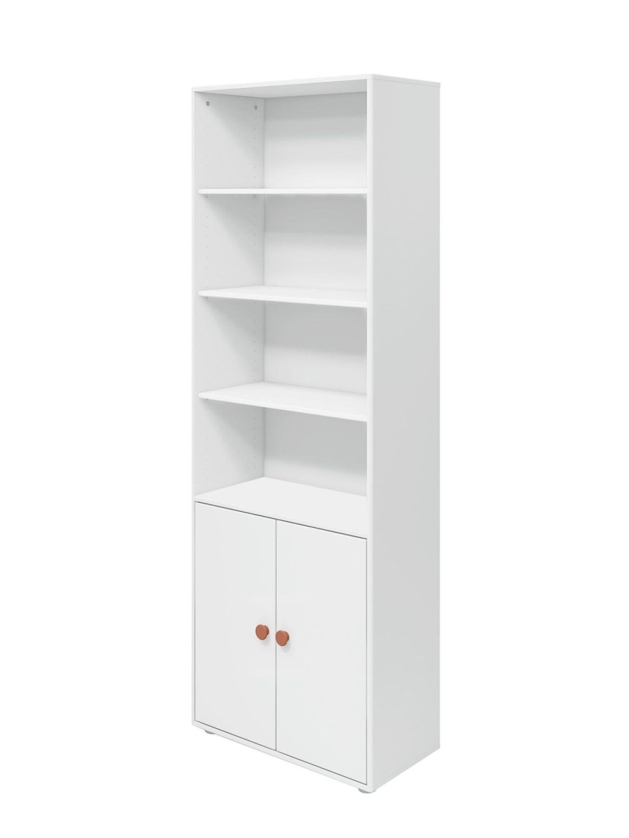 Best FLEXA Maxi-Boekenkast, 2 Deuren White/Blush