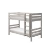 Online FLEXA Stapelbed Met Rechte Ladder Grey Washed Pine