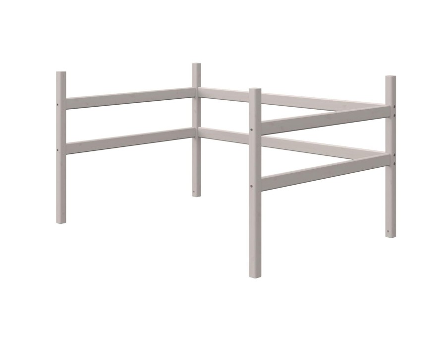 Hot FLEXA Classic - Bedpoten Voor Hoogslaper, 140 Cm Grey Washed Pine