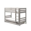 Best FLEXA Stapelbed Met Rechte Ladder Grey Washed Pine