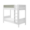 Online FLEXA Stapelbed Met Extra Hoogte White/Natural Green