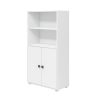 Hot FLEXA Midi-Boekenkast, 2 Deuren White/Deep Green