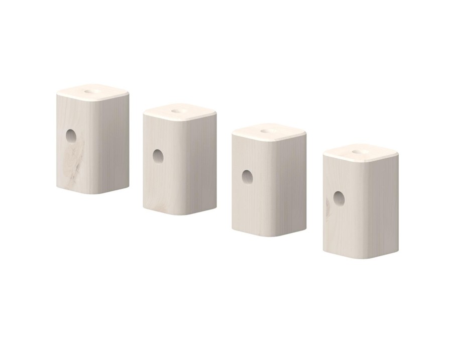 Clearance FLEXA Classic - Verhogingspoten, 4 Stuks White Washed Pine