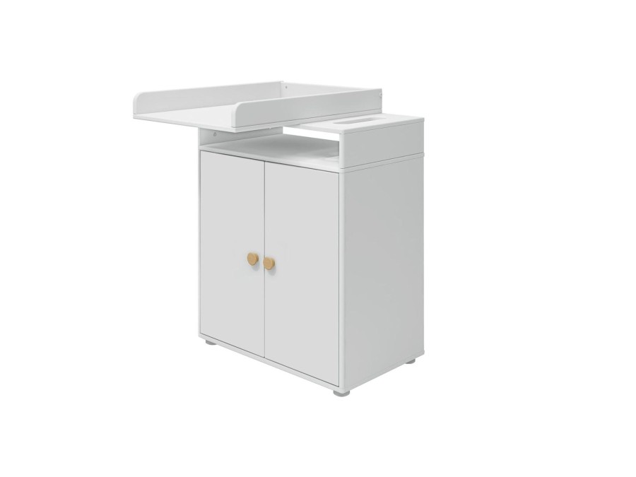 Hot FLEXA Commode, 2 Deuren White/Oak