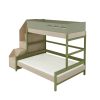 Clearance FLEXA Familiebed Met Trap Kiwi/Oak